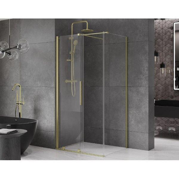 Душова кабіна MEXEN VELAR 130х100 BRUSHED GOLD