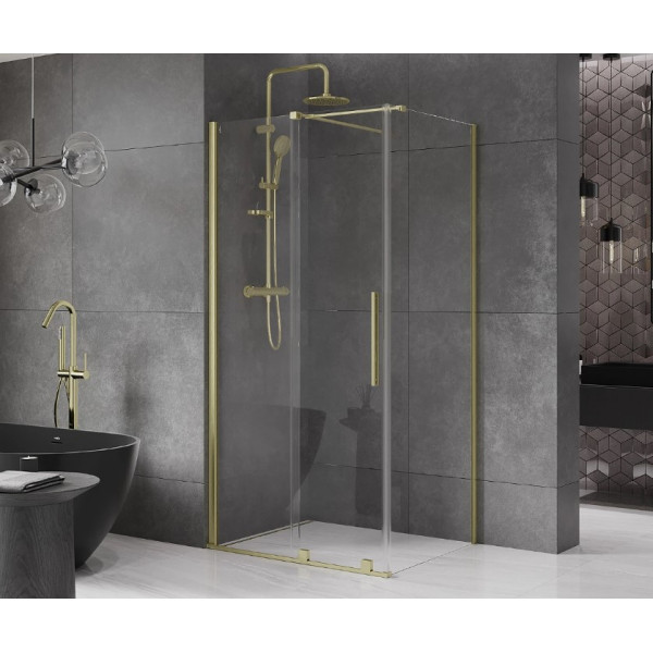 Душова кабіна MEXEN VELAR 110х120 BRUSHED GOLD