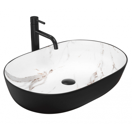 Умивальник (раковина) REA CLEO 61 BLACK AIAX MATT накладний