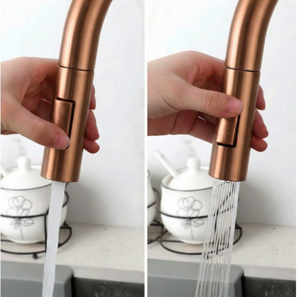 Смеситель для кухни REA ECO FRESH BRUSHED COPPER на две воды