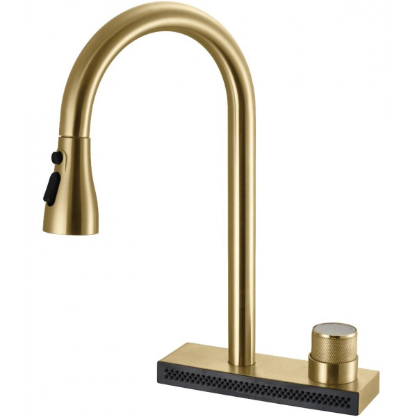 Смеситель для кухни REA CONOR BRUSHED GOLD матовое золото