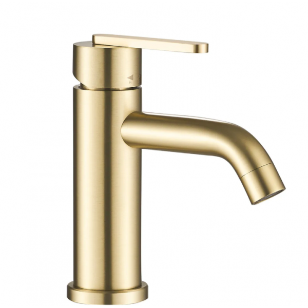 Смеситель для раковины (умывальника) REA ONTARIO BRUSHED GOLD низкий