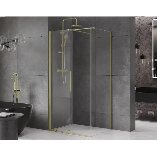 Душова кабіна MEXEN VELAR 90х110 BRUSHED GOLD