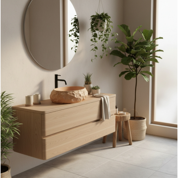 Умывальник (раковина) REA MIKA LIGHT TERRACOTTA MATT накладной