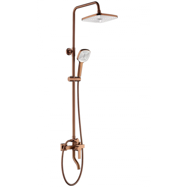 Душевой гарнитур REA ARGUS BRUSHED COPPER с изливом