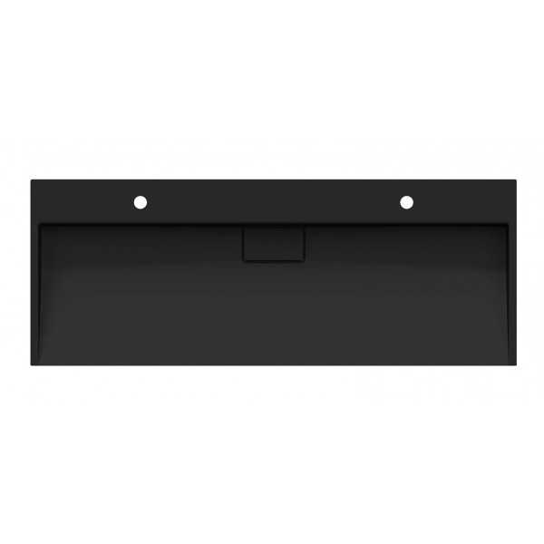 Умивальник (раковина) MEXEN AVA 120 BLACK MATT 2/O накладний підвісний *