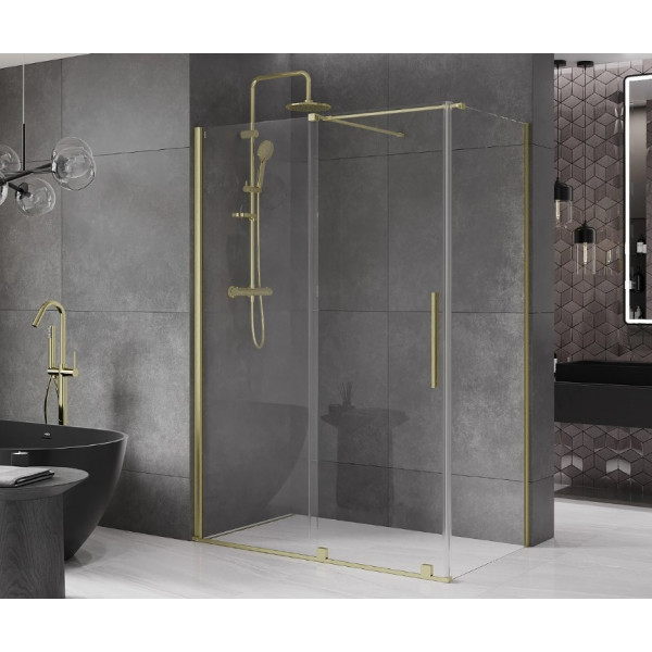 Душова кабіна MEXEN VELAR 130х70 BRUSHED GOLD