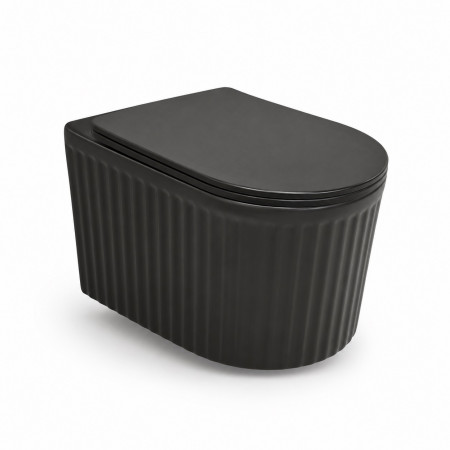 Подвесной унитаз VBI TORCELLO BLACK MATT TORNADO