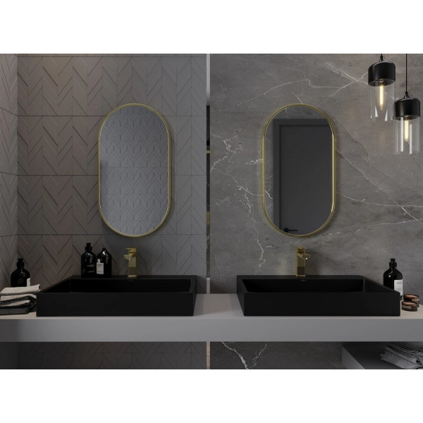 Дзеркало MEXEN LOFT 80x40 GOLD овальне