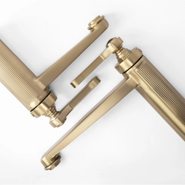 Смеситель для раковины (умывальника) REA MONACO BRUSHED GOLD высокий