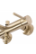 Смеситель для ванны и душа REA LUNGO BRUSHED GOLD настенный с изливом