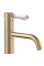 Смеситель для раковины (умывальника) REA SERRA BRUSHED GOLD низкий
