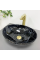 Умывальник (раковина) VBI PARMA BLACK STONE GLOSSY накладной