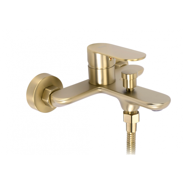 Смеситель для ванны REA DROP BRUSHED GOLD с изливом