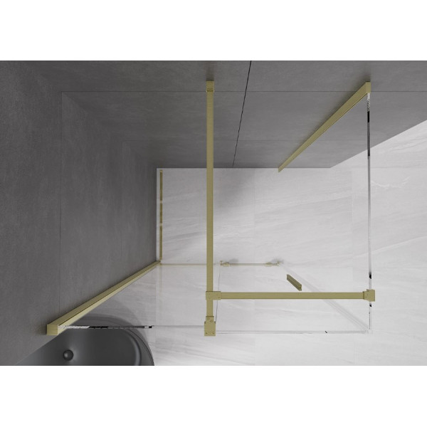 Душова кабіна MEXEN VELAR 120х80 BRUSHED GOLD