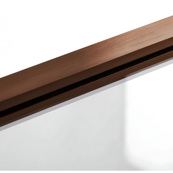 Шторка для ванны REA AGAT-2 80 BRUSHED COPPER складная