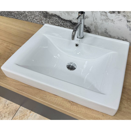 Умывальник (раковина) VBI BAGNARA 60 WHITE врезной
