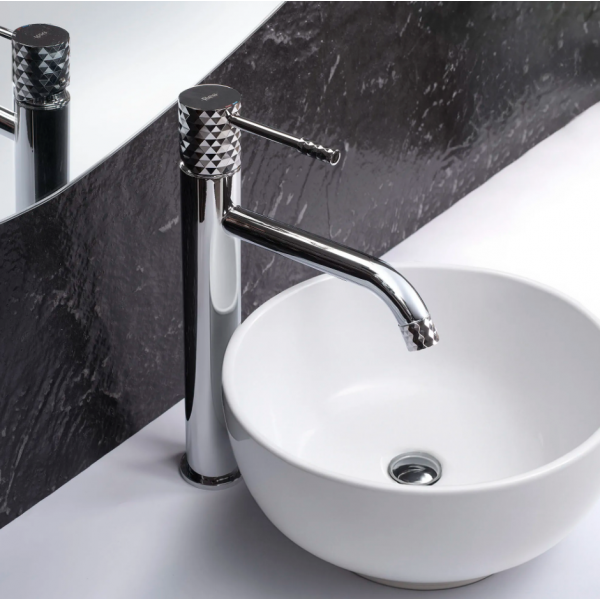 Смеситель для раковины (умывальника) REA LUNGO DIAMOND CHROME высокий