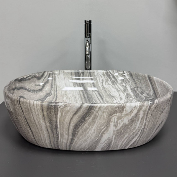 Умывальник (раковина) VBI MODENA S GREY ONYX накладной