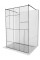 Душова стінка MEXEN KIOTO 110 LOFT-2 BLACK