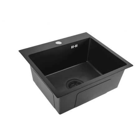 Стальная кухонная мойка REA LEO 50 BLACK