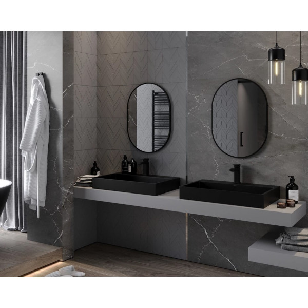 Дзеркало MEXEN LOFT 70x50 BLACK овальне