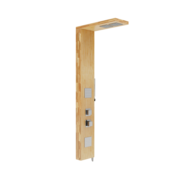 Душова панель CORSAN BASTI BAMBOO CHROME з термостатом