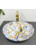 Умывальник (раковина) VBI PARMA MARBLE BLUE GLOSSY накладной