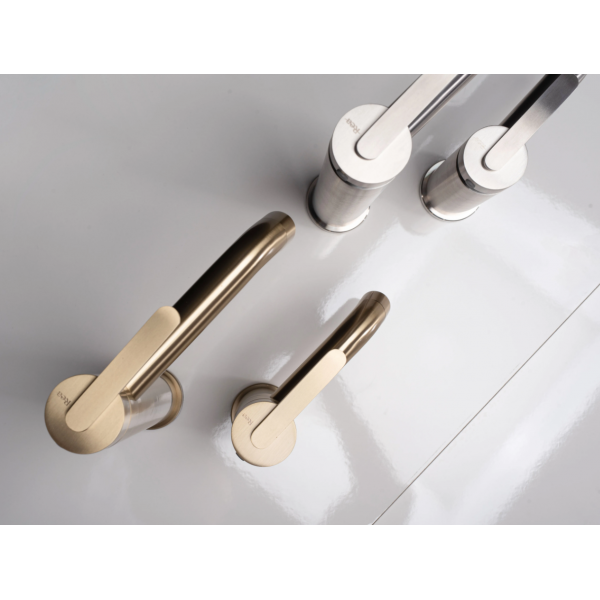 Смеситель для раковины (умывальника) REA ONTARIO BRUSHED GOLD высокий