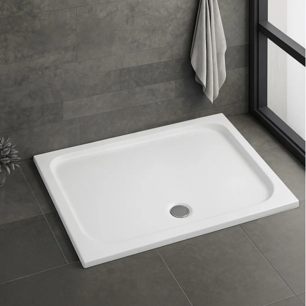 Душевой поддон REA BELMOND 80x100 WHITE