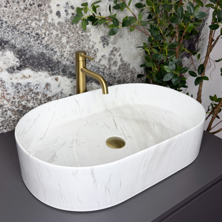 Умывальник (раковина) VBI VERONA 60 NATURE MARMO GLOSSY накладной