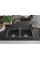 Гранітна кухонна мийка MEXEN MARIO BLACK GRANITE + сифон CHROME