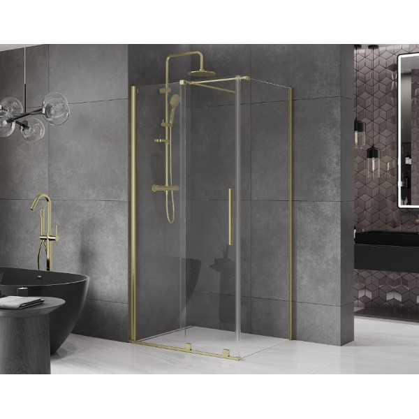 Душова кабіна MEXEN VELAR 100х75 BRUSHED GOLD