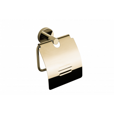 Держатель для туалетной бумаги с крышкой VBI URANUS GOLD