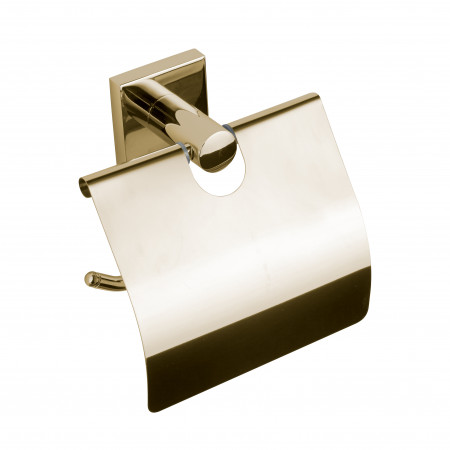 Держатель для туалетной бумаги с крышкой VBI SATURN GOLD