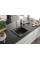 Гранітна кухонна мийка MEXEN VITO BLACK GRANITE + сифон GOLD