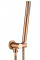 Душевая система REA LUNGO BRUSHED COPPER с изливом + BOX скрытого монтажа