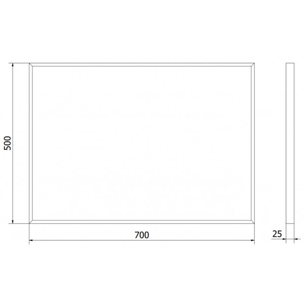 Дзеркало MEXEN LOFT 70x50 GOLD прямокутне