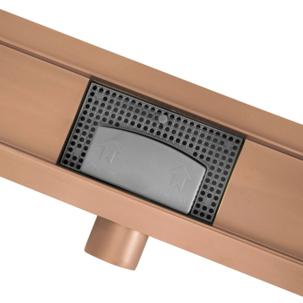 Трап для душа REA NEOX 100 BRUSHED COPPER