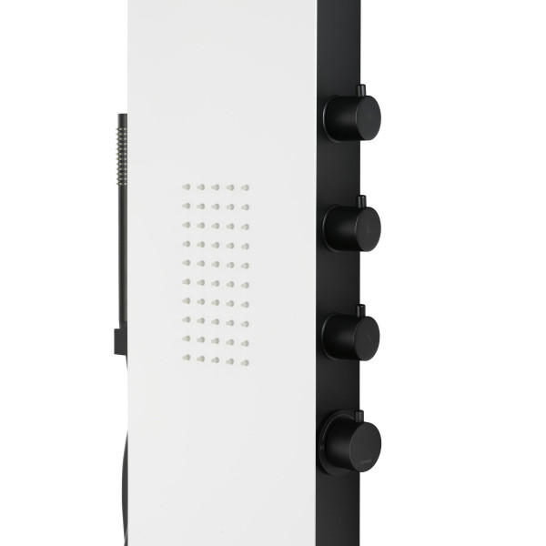 Душова панель CORSAN DUO BLACK WHITE LED