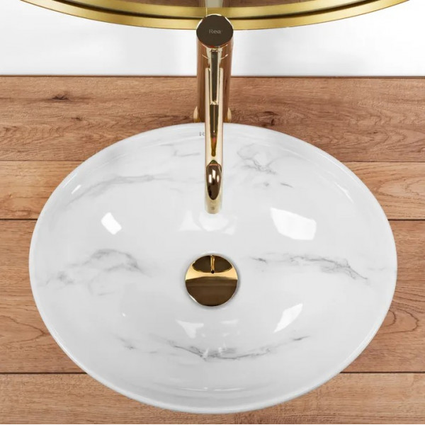 Умывальник (раковина) REA SOFIA NATURE MARBLE накладной мрамор