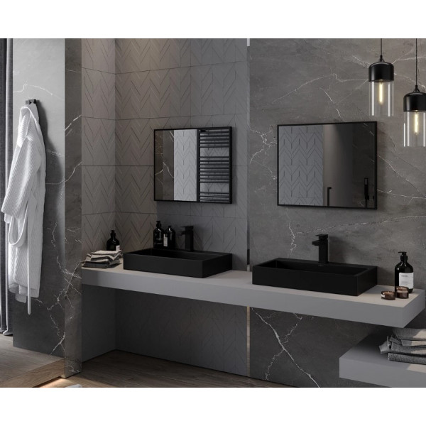 Дзеркало MEXEN LOFT 60x50 BLACK прямокутне