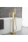 Смеситель для ванны REA CARAT BRUSHED GOLD золотой матовый напольный