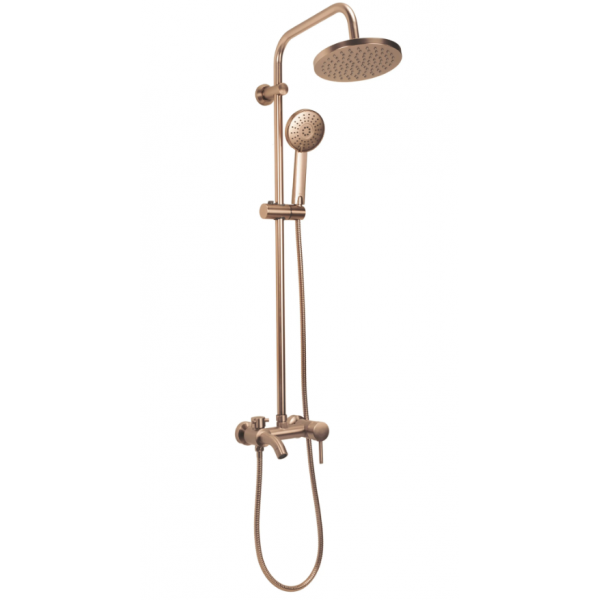 Душевой гарнитур REA LUIS BRUSHED COPPER с изливом