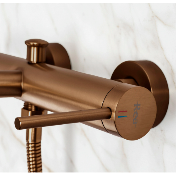 Смеситель для ванны REA FOSS BRUSHED COPPER с изливом