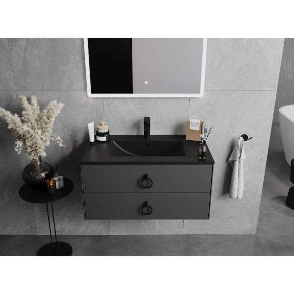 Умивальник (раковина) MEXEN ATENA 101 BLACK MATT врізний чорний