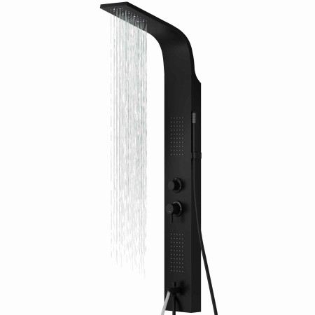 Душова панель CORSAN ALTO BLACK LED з виливом