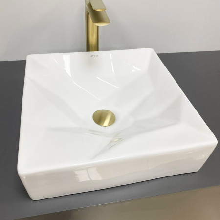 Умывальник (раковина) VBI TROIA WHITE GLOSSY накладной