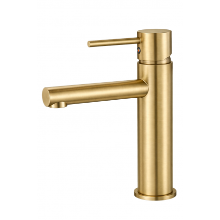 Смеситель для раковины VBI LIRIO BRUSHED GOLD низкий