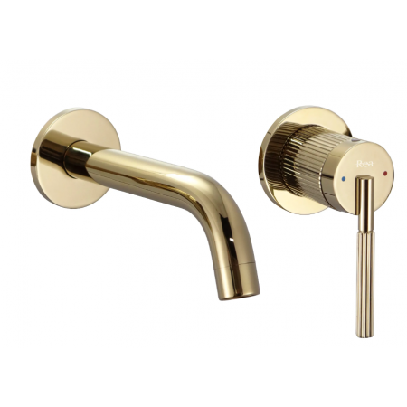 Смеситель для раковины (умывальника) REA ARGON GOLD + BOX скрытого монтажа